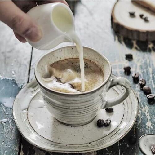 Creative Retro filiżanki do kawy Household Large Capacity Ceramic Cup Mark Coffee Water Tea Mike стакан складной силикон