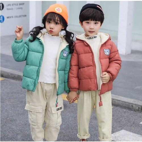 Children Coats Clothes Winter/autumn Girls Baby Cotton Jacket Young Children Thickened Warm Clothing Fashion Outerwear Garment