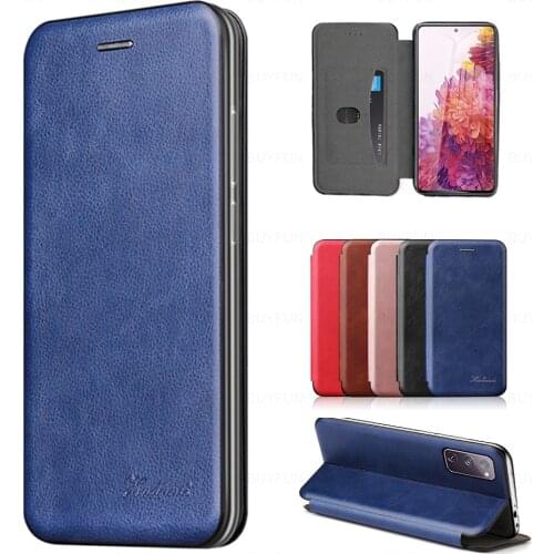 Luxury Leather Magnetic Flip Case For Samsung Galaxy S20 FE S8 S9 Plus S7 Note 20 ultra s10 Lite S 10 9 Stand Wallet Cover Coque
