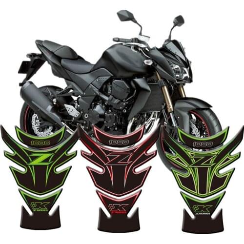 Motorcycle 3D Fuel Tank Protective Stickers Decals For Kawasaki Z1000 2010-2013 Stickers