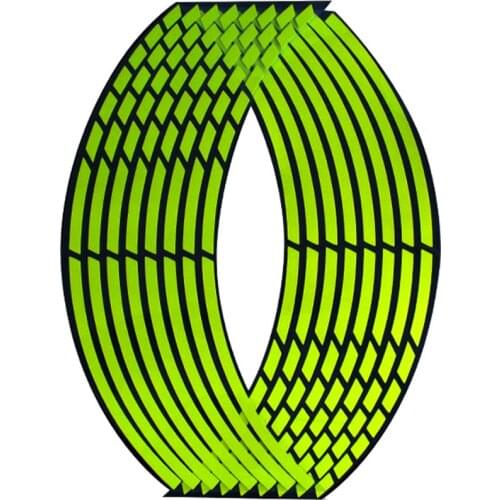 10" 12" 14" 16" 18" Motorcycle Stickers Pegatinas Moto Strips Reflective Wheel Rim Adesivi Gold Sliver Moto For Yamaha Kawasaki