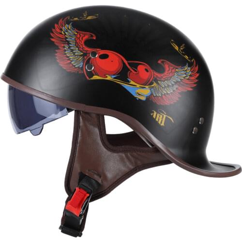 Helmet Motor Retro Motorcycle Helmet Moto Helmet Scooter Vintage Half Face Biker Motorbike Crash Moto Helmet Casco Moto