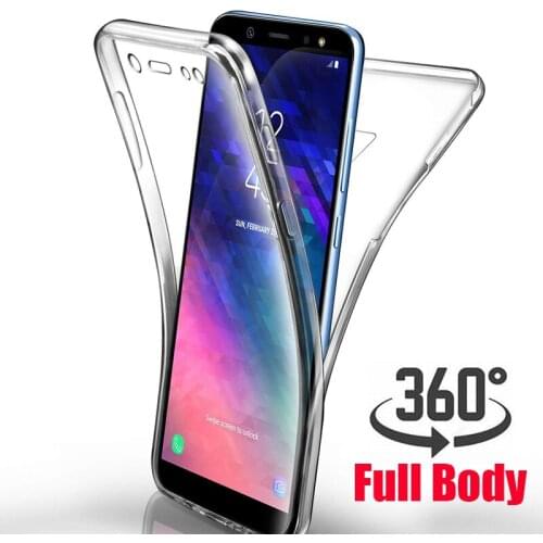 Full body 360 Clear Cover Case For Samsung Galaxy A10 A30 A40 A50 A60 A70 A20E M10 M20 M30 A40S Note 10 Pro