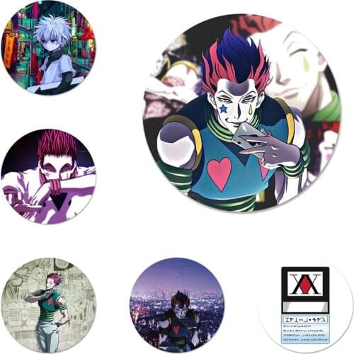 Hisoka Hunter Icons Pins Badge Decoration Brooches Metal Badges For Clothes Backpack Decoration 58mm