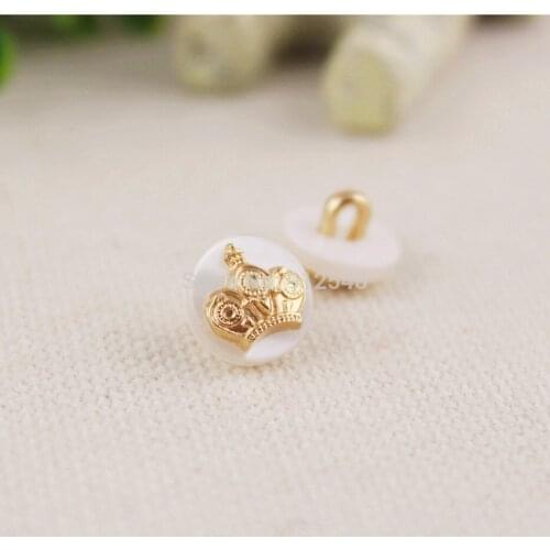 1532626 ,free shipping 10mm Metallic acrylic composite buttons,50pcs,clothing accessories, DIY handmade materials