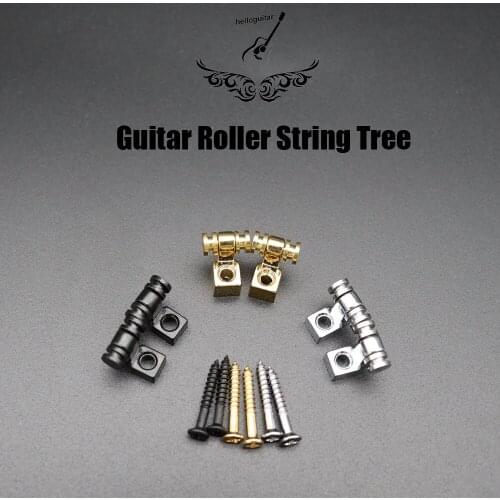 2pcs Electric Guitar Roller String Tree Retainer Bass String Guides with Screws Electric Guitar Parts