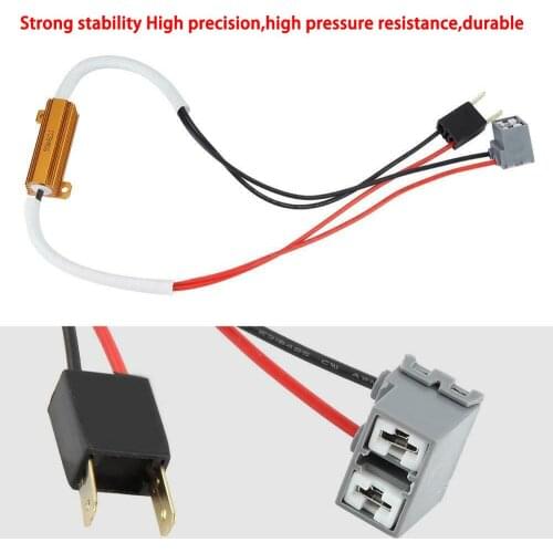 2 PCS H7 50W 12V LED Headlight Canbus Decoders Error Free Anti Flicker Resistor Canceller Free LED Lamp Bulb Turn Signal Lights