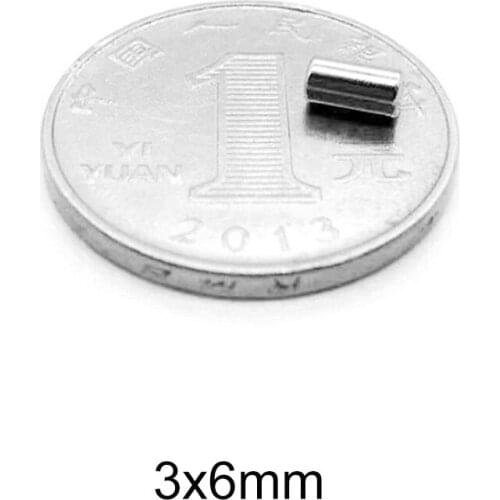50~2000pcs 3x6 Search Minor Diameter Magnet 3mm x 6mm Bulk Small Round Magnets 3x6mm Neodymium Disc Magnets 3*6 strong magnetic