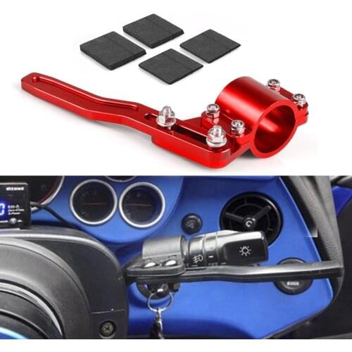 Neo chrome Type Aluminium Car Turn Signal Lever Extender Steering Wheel Turn Rod Position Up Kit