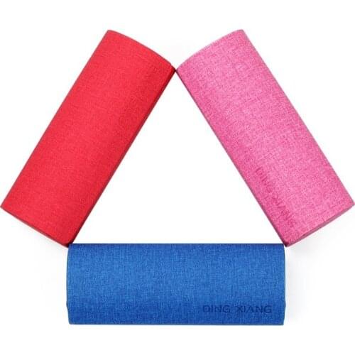 1pc New Retro Oval Glasses Case Foldable Glasses Case Glasses Storage Box Sunglasses Protective Cover Fashion Accessories