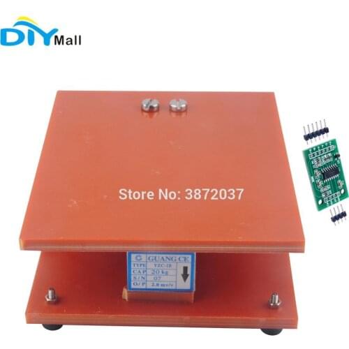20kg Load Cell Weight Sensor Electronic Scale+ Bracket+ HX711 AD Weighing Module for Arduino