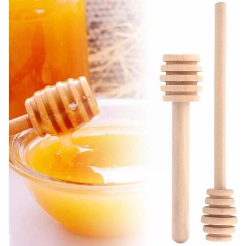 Wood Honey Dipper Stick Wooden Honey Serving Spoon Kitchen Coffee Stirrer Long Honey Drizzler Teaspoon Server Syrup Accesso G3Q0