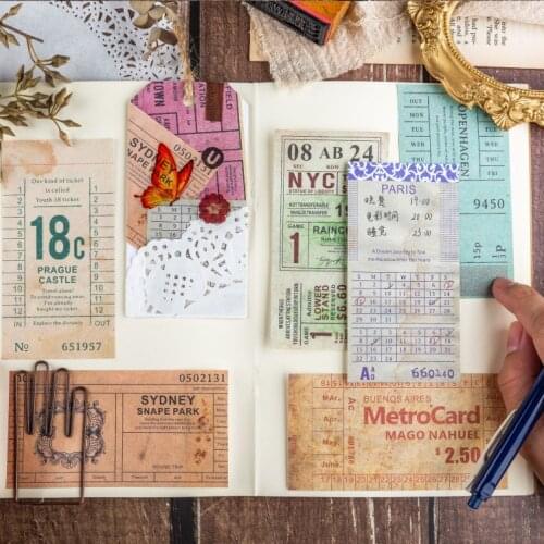 30 Sheets Travel Journal Notebook Retro Vintage Diary Writing Notepad Book For Gift Scrapbooking Diary
