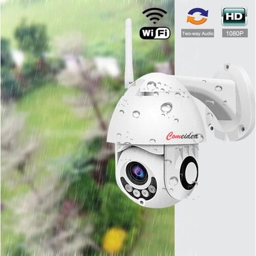 WIFI IP Camera Outdoor 3.6mm PTZ IP Camera 1080p CCTV Security Two-way Audio SD Card Cameras 2MP IP ONVIF Video Surveillance