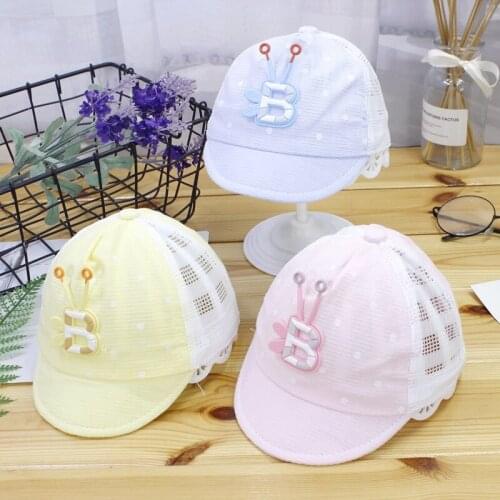 Newborn Boys Summer Baseball Cap Breathable Mesh Sun Hat for Baby Girls Adjustable Snapback Caps (Suit for 0-6 Months Babies)