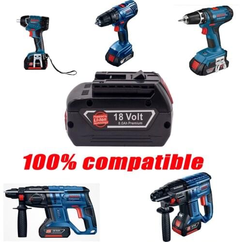 The 18V8000mAh Lithium Ion Battery is Compatible with the Original BAT609 BAT610 BAT618 BAT619, Suitable for Bosch 18V Tools
