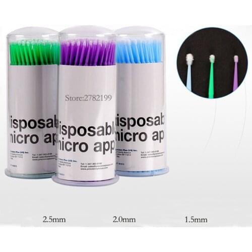Microblading MICROBRUSHES Applicator Cleaning Blotti Micro Brush Disposable Extension Eyelash Applicator Mascara Wands Tool Swab