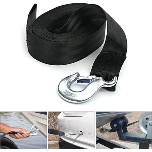 Marine Transportation Supplies Durable Trailer Boat Winch Strap 4/6Meters Length Cargo Straps for Flatbed 40GF