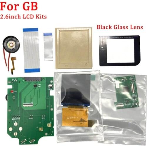 Backlight LCD Kits for Nintend GB backlight lcd screen High Brightness LCD with ribbon cable Replacement for GB DMG GBO Console