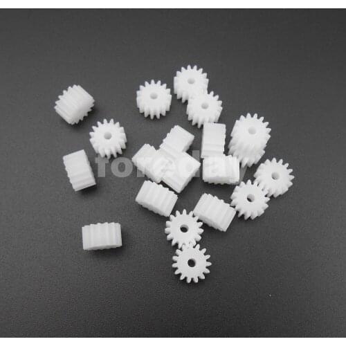 NEW 20PCS 15T2A Gear Modulus 0.5 Aperture 2mm ( 1.95MM ) DIY Model Accessories teeth T=15 Plastic Spur Gears 15 Teeth *FD196X20