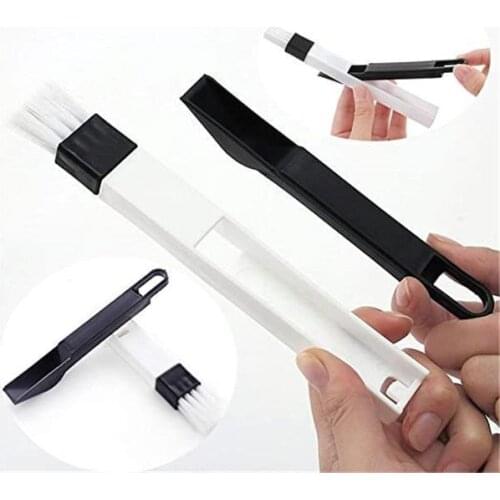 Window Groove Cleaning Brush 2 PCS Computer Window Crevice Cleaning Brush Groove Keyboard Nook Dust Shovel Track Cleaning Tool