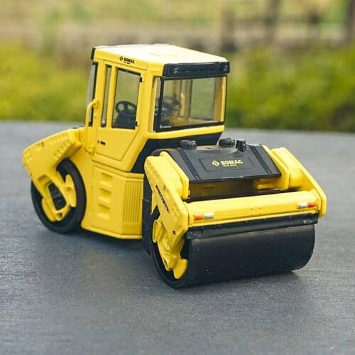 Original Factory Diecast 1:18 Bomag Bw203ad Road Roller Model,alloy Construction Machinery Model for Gift, Collection