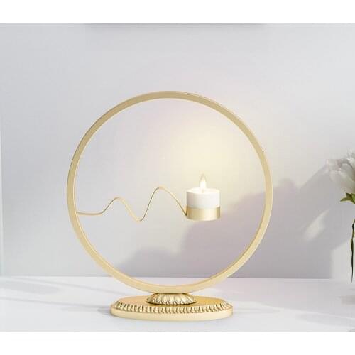 Candle Holders Europe Style Iron Christmas Home Decoration Pillar Candle Candlestick Romantic Bedroom/Living Room Candle Holder