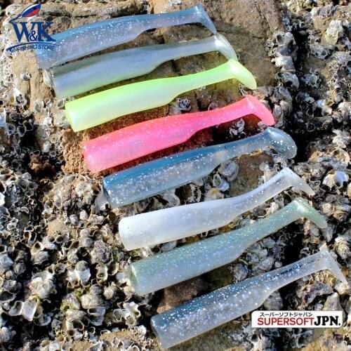 Freshwater Fishing Lures 8 Colors-Sale Soft Fishing Lure PVC Bait Silicone Lure Super Vinyl VS Black Minnow Shad Lure 3pc 9cm