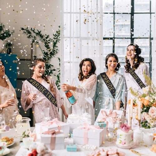 Bride to be sash veil tattoo sticker balloon Bachelorette hen Party Bridal Shower wedding decoration Bridesmaid Proposal gift