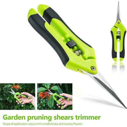 Garden Pruning Shears Trimmer Stainless Steel Pruning Tools Handheld Pruner Cutter Picking Weed Fruit Household Potted Branches