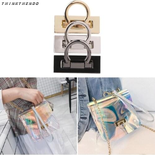 THINKTHENDO Hot New Metal Clasp Turn Twist Lock for DIY Craft Shoulder Bag Purse Handbag Hardware Bag Accessories High Quality
