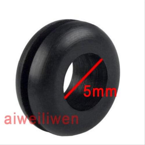 Inner diameter 5mm black Double-sided pvc protective ring rubber Wire ring overcurrent trip coil Double-faced coil guard coil