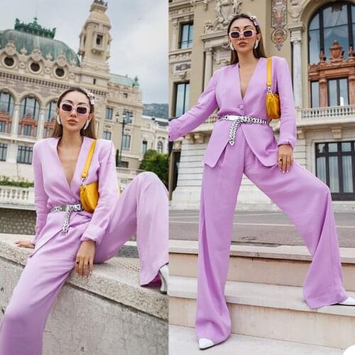 Fashion Loose Blazer Suit Women Long Sleeve Single Button Casual Blazers Coat Custom Made Flap Pockets Spring Top