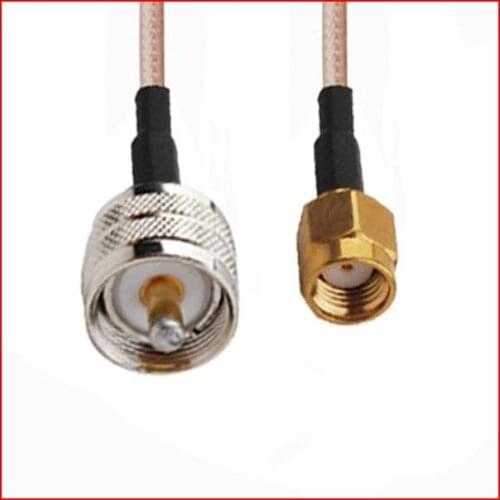 10 pcs 15CM Extension cable RP-SMA Male to UHF Male RG316 for D-Link,Linksys,Netgear