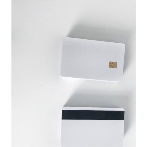 1000PCS Inkjet contact SLE4442 chip pvc card with magnetic stripe for membership card printing by Epson or Canon inkjet printer