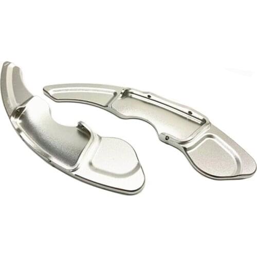 2PCS Car Steering Wheel Shift Paddles Aluminum Extension Shifters Stickers For Lexus RC NX IS 2013 2014 2015 2016 2017 CNC