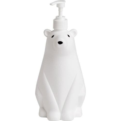 300/450/950ml Polar Bear Soap Dispenser Refillable Bottles Storage Bottle Household For Shampoo Shower Gel Skin Care Tool TK
