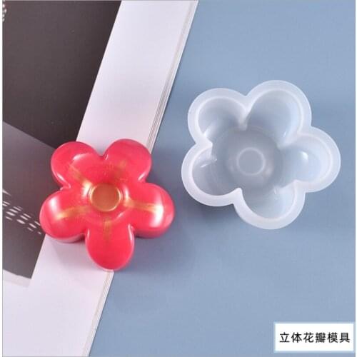 Diy 3D Flower Shape Molds for Epoxy Silicone Resin Mold Candle Soap Making Mould