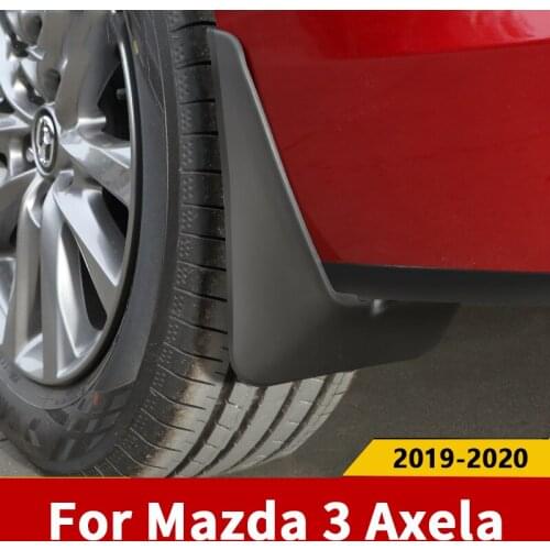 4Pcs/set Car Mud Flaps Fender Flares Splash Guards Front Rear Mudguard For Mazda 3 Axela 2019 2020 Exterior Accessories