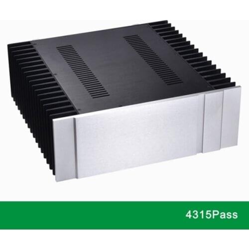 4315 PASS/All-aluminum /class d chassis/Post amplifier/tube amplifier/amplificador audio /hifi/diy case(W430*H150*D418)