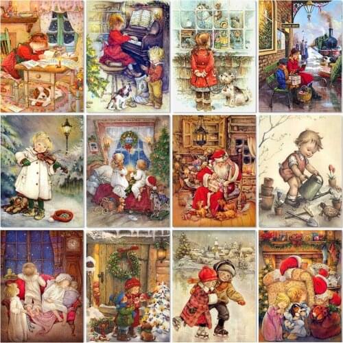 Full Square/Round Drill 5D Diy Diamond Painting Boy Girl Mosaic Embroidery Christmas Gift Cross Stitch Kits Home Decor Picture