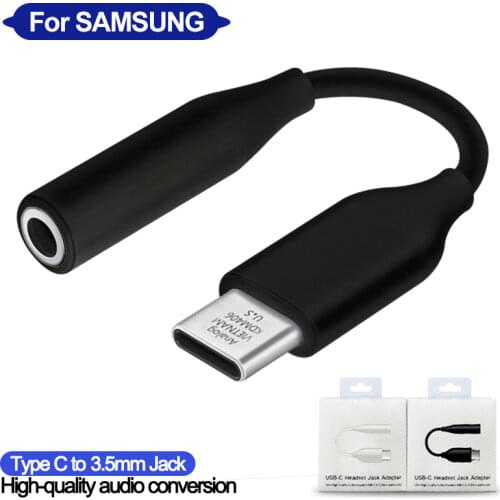 Type C 3.5 Jack Earphone Audio Aux Cable for huawei USB to 3.5mm Headphones Adapter For SAMSUNG Galaxy Note 10 20 Plus S10 S20