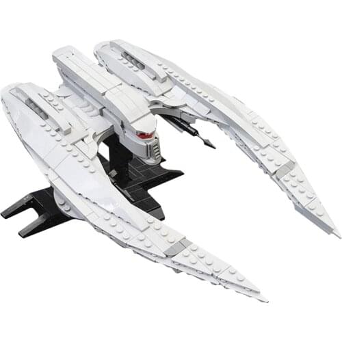 Authorized MOC-85569 660Pcs Space Wars World Spaceship Building Block Kit Compatible With 75248 75297 75300 75192