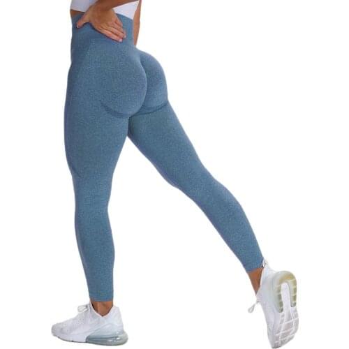 High Waist Seamless Knitting Yoga Pants Moisture Wicking Tights for Women Work Out Gym Clothing Leggings Sport Women Fitness