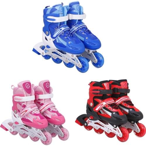 Skates Adjustable Size Multi Color Safe Durable Inline Children Unisex Roller Skates Triple Sealing Layer