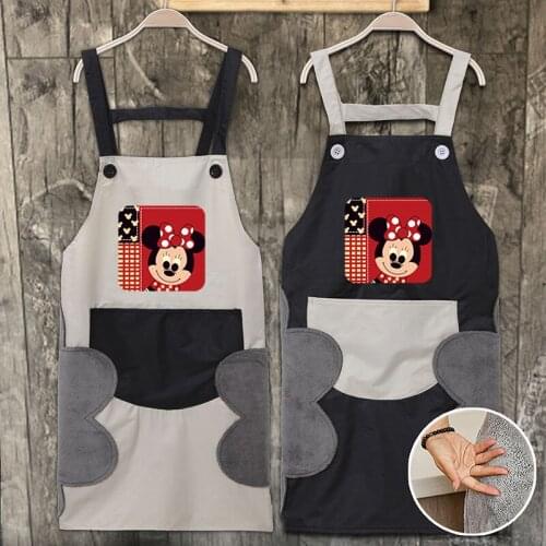 Disney Mickey mouse Apron Kitchen Workwear Waterproof and Oilproof Cute Workwear