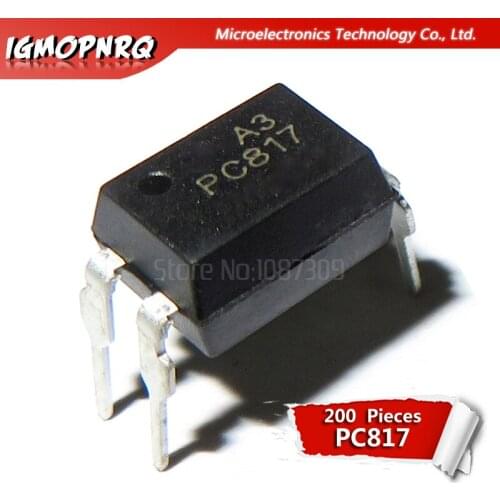 200pcs PC817 EL817 817 DIP-4 photoelectric coupler 100% new original quality assurance