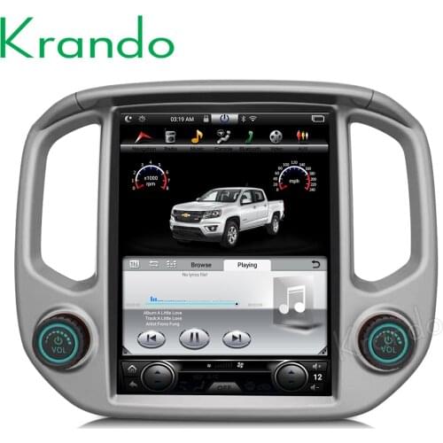Krando Android 8.1 12.1" verticial screen car dvd player for Chevrolet Colorado/GMC Canyon GPS entertainment system radio