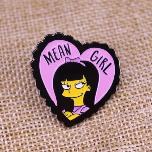 Mean Girl Lapel Pin Metal Badge