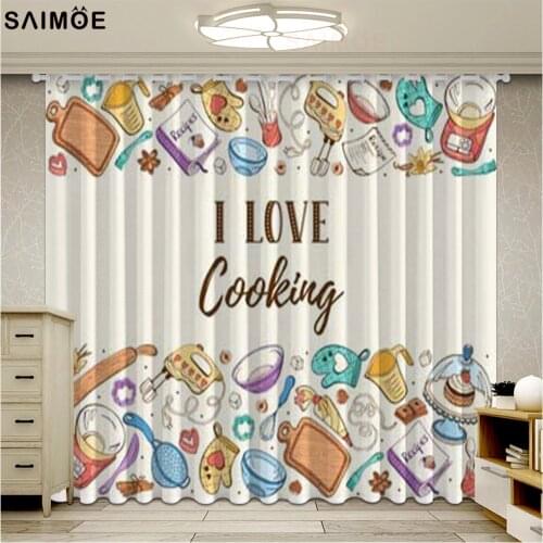 Cute Cartoon Curtain Modern Bedroom Living Room Curtains Childrens Dormitories Curtains Kitchen Home Decor Ultra Micro Shading